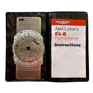 ASA Flight Computer E6B All Metal With Manual And Case Unused LNWOT